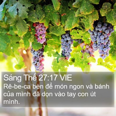 Sáng Thế 27:17 VIE Bible Verse Image