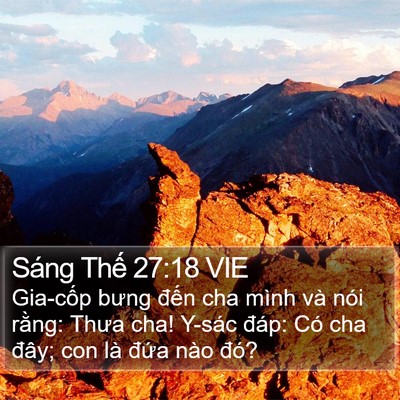 Sáng Thế 27:18 VIE Bible Verse Image