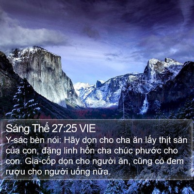 Sáng Thế 27:25 VIE Bible Verse Image