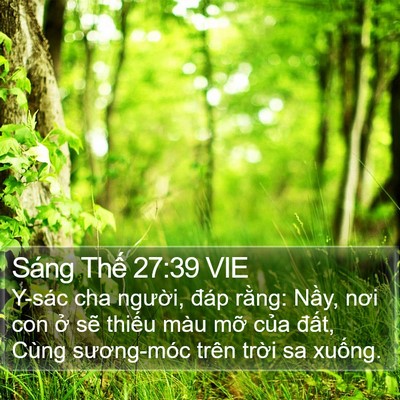 Sáng Thế 27:39 VIE Bible Verse Image