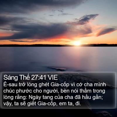 Sáng Thế 27:41 VIE Bible Verse Image