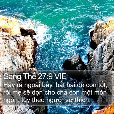 Sáng Thế 27:9 VIE Bible Verse Image