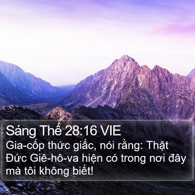 Sáng Thế 28:16 VIE Bible Verse Image