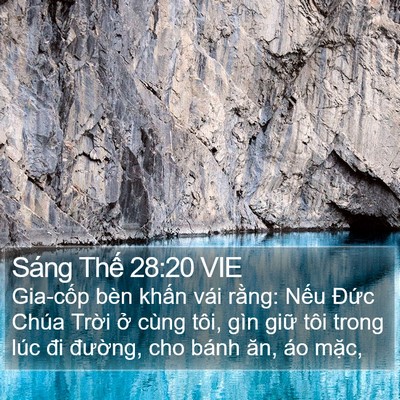 Sáng Thế 28:20 VIE Bible Verse Image