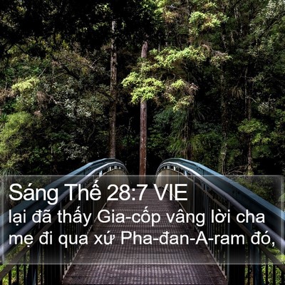 Sáng Thế 28:7 VIE Bible Verse Image