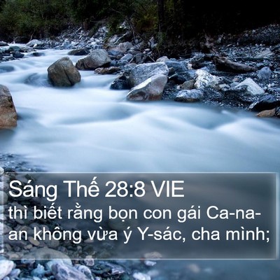 Sáng Thế 28:8 VIE Bible Verse Image