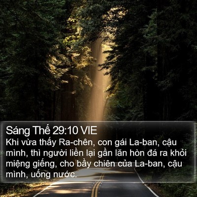 Sáng Thế 29:10 VIE Bible Verse Image