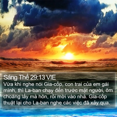 Sáng Thế 29:13 VIE Bible Verse Image
