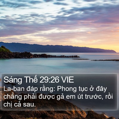 Sáng Thế 29:26 VIE Bible Verse Image