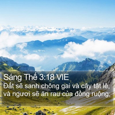 Sáng Thế 3:18 VIE Bible Verse Image