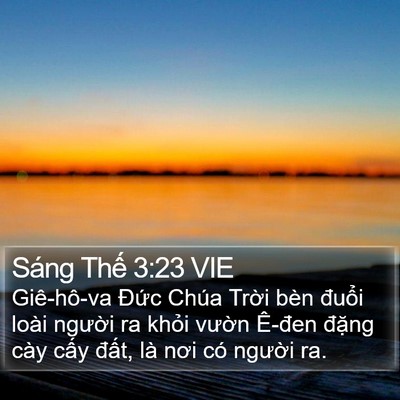Sáng Thế 3:23 VIE Bible Verse Image