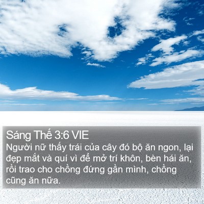 Sáng Thế 3:6 VIE Bible Verse Image