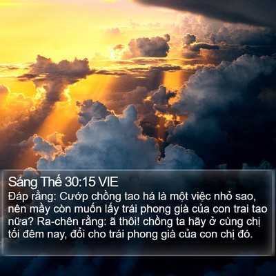 Sáng Thế 30:15 VIE Bible Verse Image