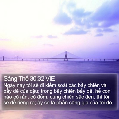 Sáng Thế 30:32 VIE Bible Verse Image