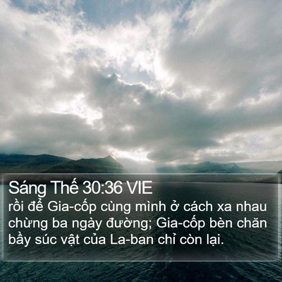 Sáng Thế 30:36 VIE Bible Verse Image