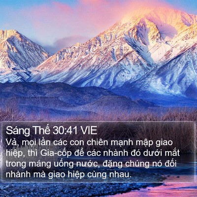Sáng Thế 30:41 VIE Bible Verse Image