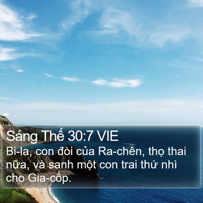 Sáng Thế 30:7 VIE Bible Verse Image