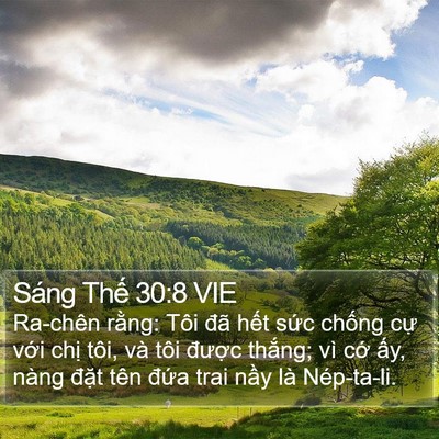 Sáng Thế 30:8 VIE Bible Verse Image