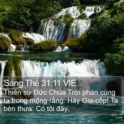 Sáng Thế 31:11 VIE Bible Verse Image