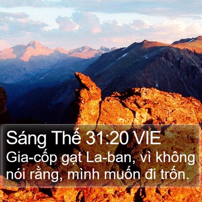 Sáng Thế 31:20 VIE Bible Verse Image