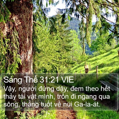 Sáng Thế 31:21 VIE Bible Verse Image