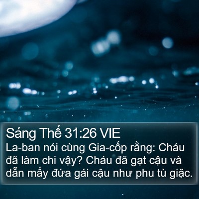Sáng Thế 31:26 VIE Bible Verse Image