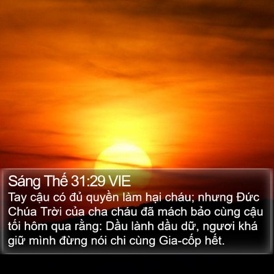 Sáng Thế 31:29 VIE Bible Verse Image