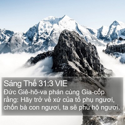 Sáng Thế 31:3 VIE Bible Verse Image