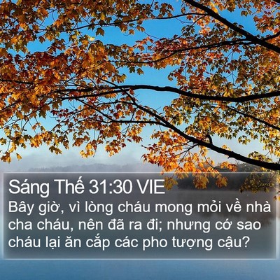 Sáng Thế 31:30 VIE Bible Verse Image