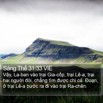 Sáng Thế 31:33 VIE Bible Verse Image
