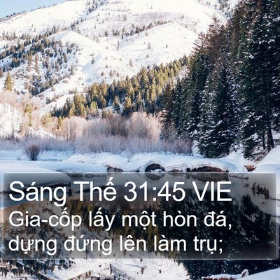 Sáng Thế 31:45 VIE Bible Verse Image