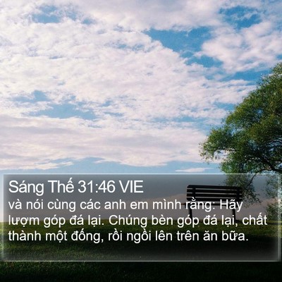 Sáng Thế 31:46 VIE Bible Verse Image