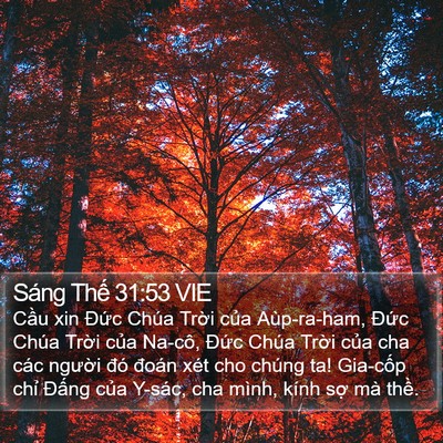 Sáng Thế 31:53 VIE Bible Verse Image