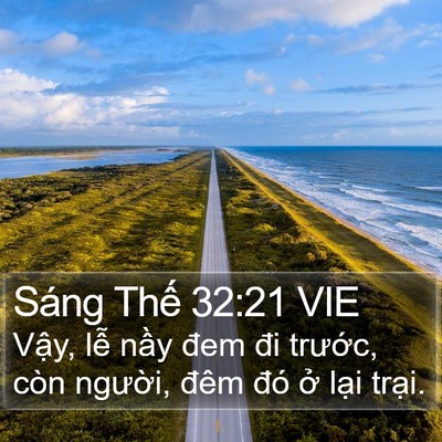 Sáng Thế 32:21 VIE Bible Verse Image