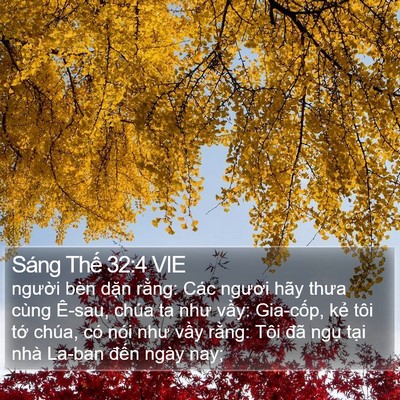 Sáng Thế 32:4 VIE Bible Verse Image