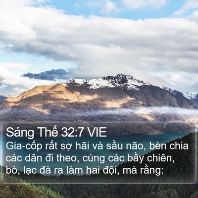 Sáng Thế 32:7 VIE Bible Verse Image