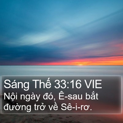 Sáng Thế 33:16 VIE Bible Verse Image