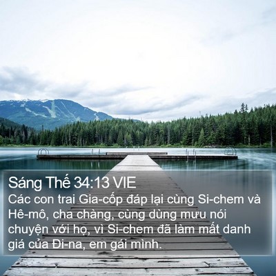Sáng Thế 34:13 VIE Bible Verse Image