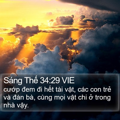 Sáng Thế 34:29 VIE Bible Verse Image
