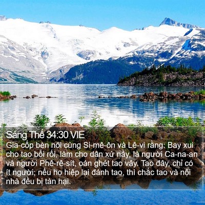 Sáng Thế 34:30 VIE Bible Verse Image