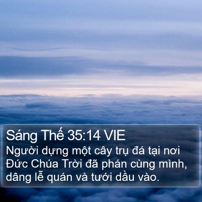 Sáng Thế 35:14 VIE Bible Verse Image