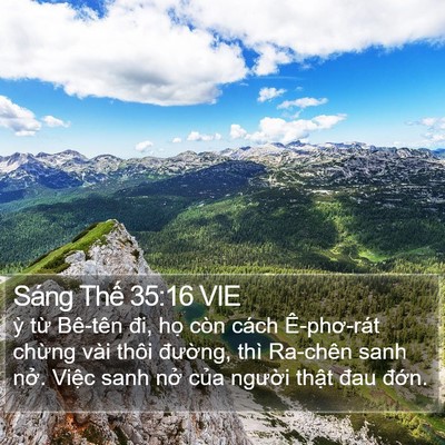 Sáng Thế 35:16 VIE Bible Verse Image