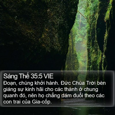 Sáng Thế 35:5 VIE Bible Verse Image