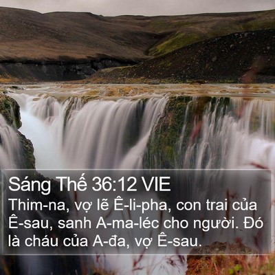 Sáng Thế 36:12 VIE Bible Verse Image
