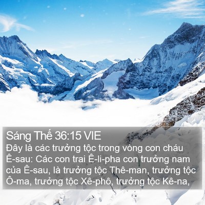 Sáng Thế 36:15 VIE Bible Verse Image