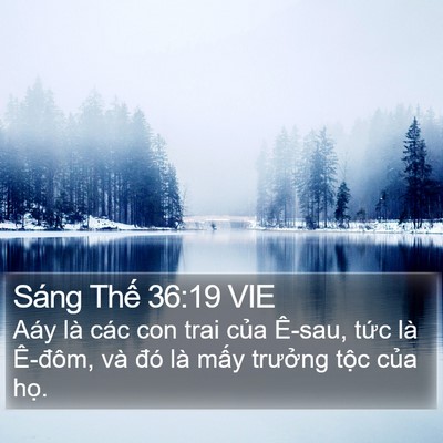 Sáng Thế 36:19 VIE Bible Verse Image