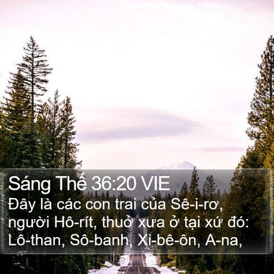 Sáng Thế 36:20 VIE Bible Verse Image