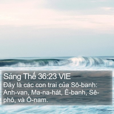 Sáng Thế 36:23 VIE Bible Verse Image