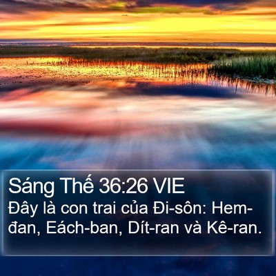 Sáng Thế 36:26 VIE Bible Verse Image