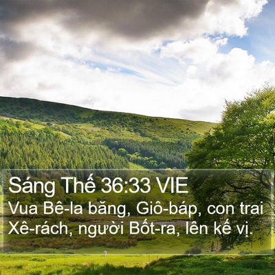 Sáng Thế 36:33 VIE Bible Verse Image